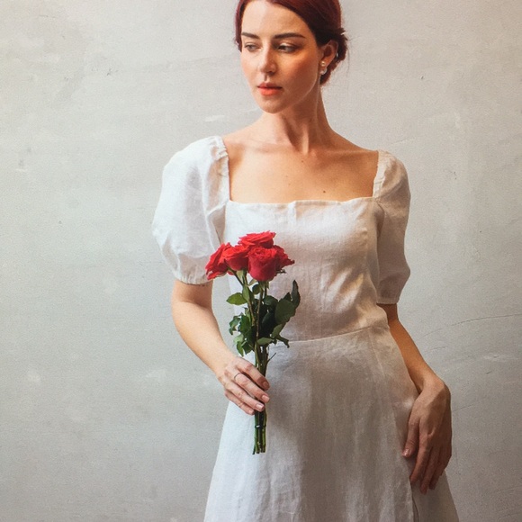 Lining dress for women white dress - Picture 2 of 3